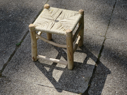 This little chair ....finally finished and so appreciated (as a chair and a carry on...)