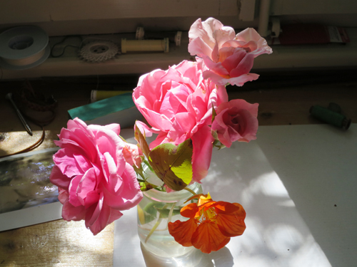 these roses on my working desk ....